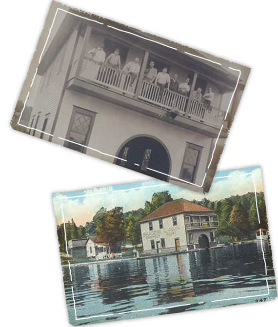 Top shows the old market, bottom shows the inside of the market today